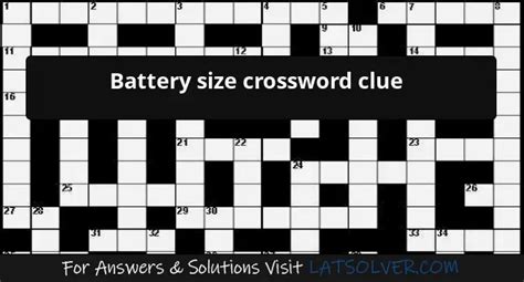 battery crossword clue